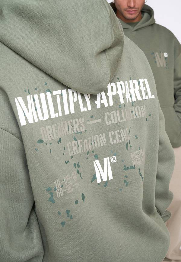 Multiply Spparel Oversize Hoodie DRILL Four Leaf Clover Hotsell