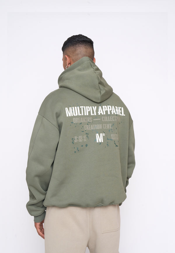 Multiply Spparel Oversize Hoodie DRILL Four Leaf Clover Hotsell