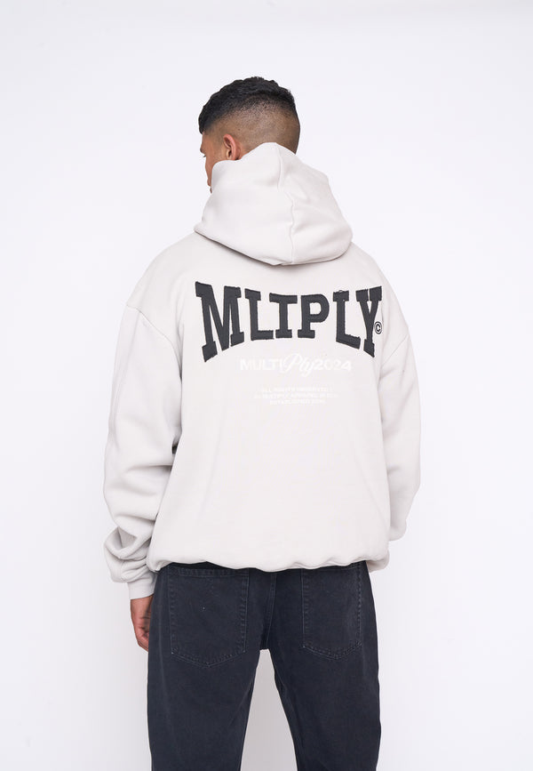 Multiply Spparel Oversize Hoodie FACULTY Dove Schlussverkauf