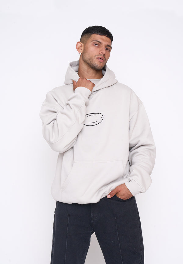 Multiply Spparel Oversize Hoodie FACULTY Dove Schlussverkauf