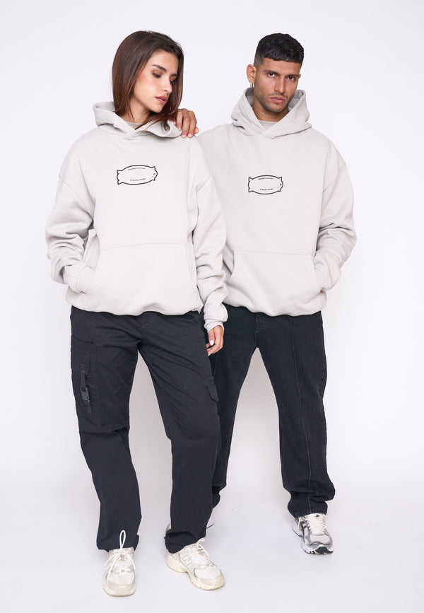 Multiply Spparel Oversize Hoodie FACULTY Dove Schlussverkauf