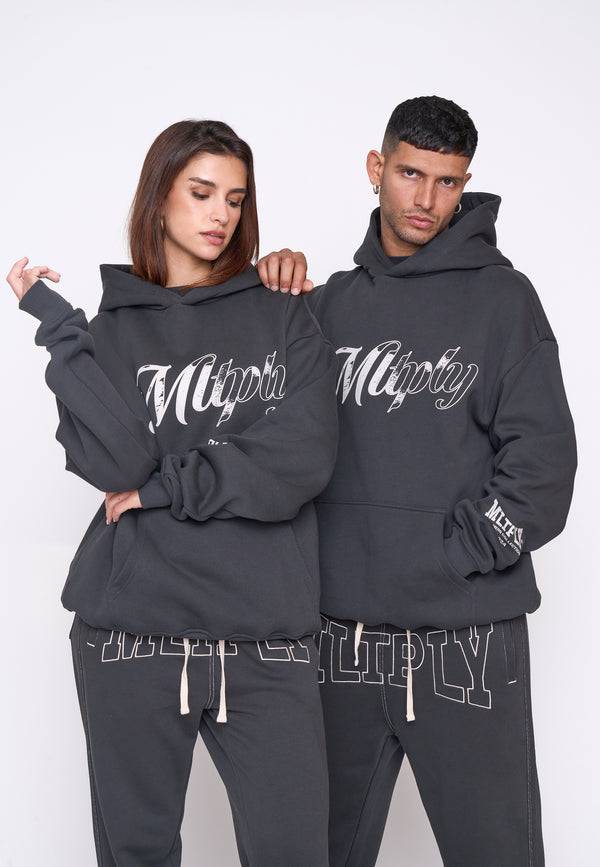 Multiply Spparel Oversize Hoodie STORIES Black Soda