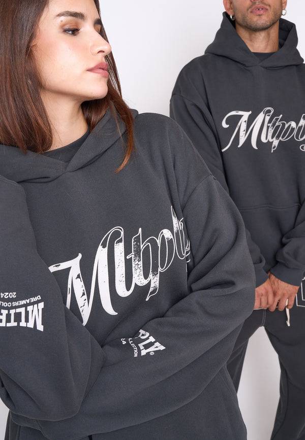 Multiply Spparel Oversize Hoodie STORIES Black Soda Outlet
