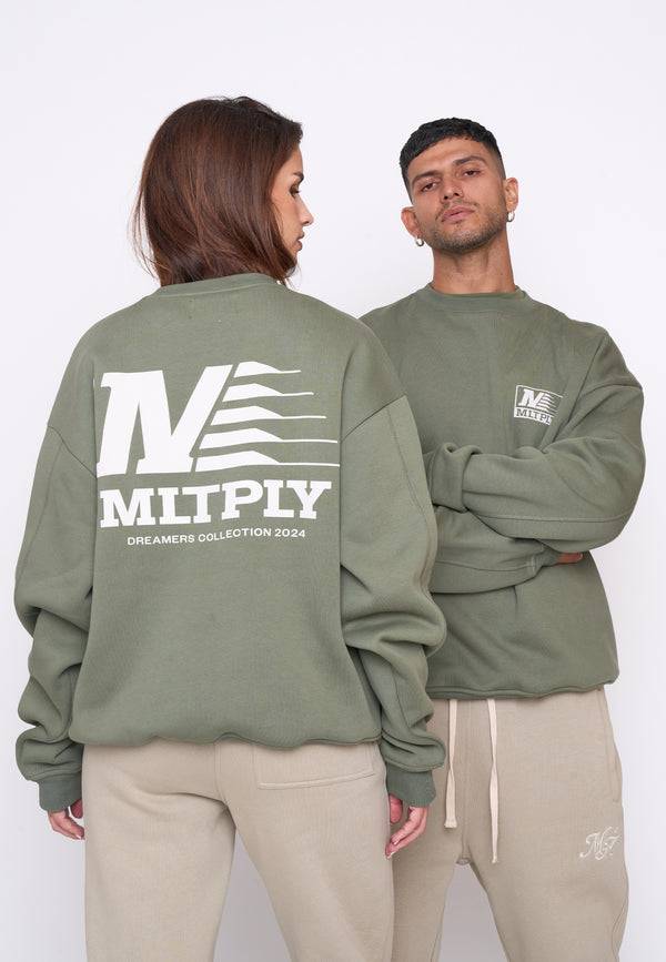 Multiply Spparel Oversize Sweatshirt PATROL Four Leaf Clover im Angebot