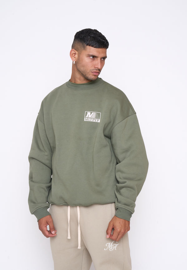 Multiply Spparel Oversize Sweatshirt PATROL Four Leaf Clover im Angebot