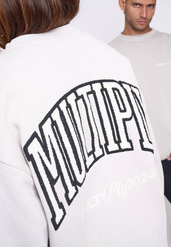 Multiply Spparel Oversize Sweatshirt SESSION Dove Schlussverkauf
