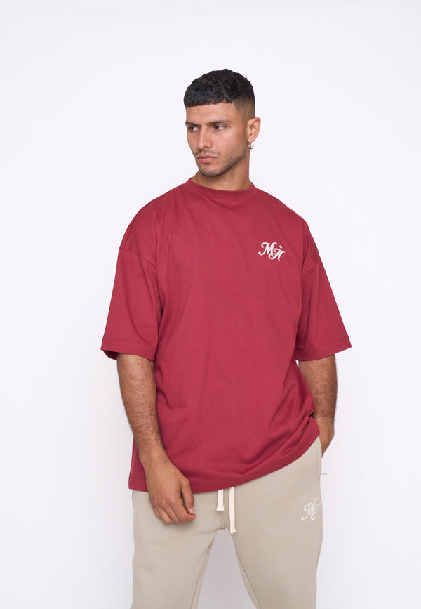 Multiply Spparel Oversize T-Shirt COMPETITION Ruby Wine Günstiger Verkauf