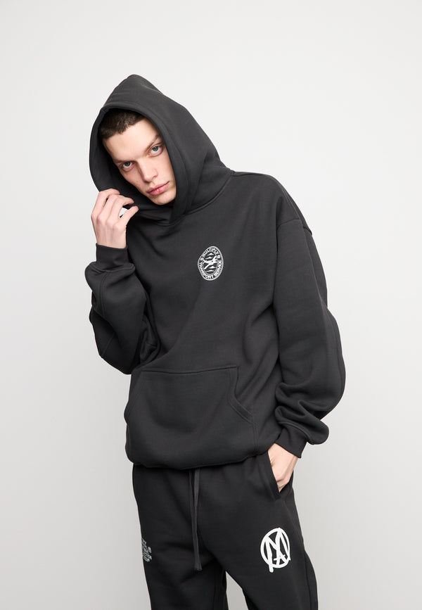 Multiply Spparel Oversize Hoodie BOARDING Black Soda Washed Meist gekauft