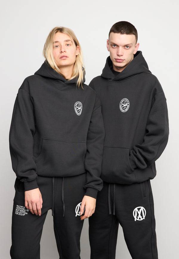 Multiply Spparel Oversize Hoodie BOARDING Black Soda Washed Meist gekauft