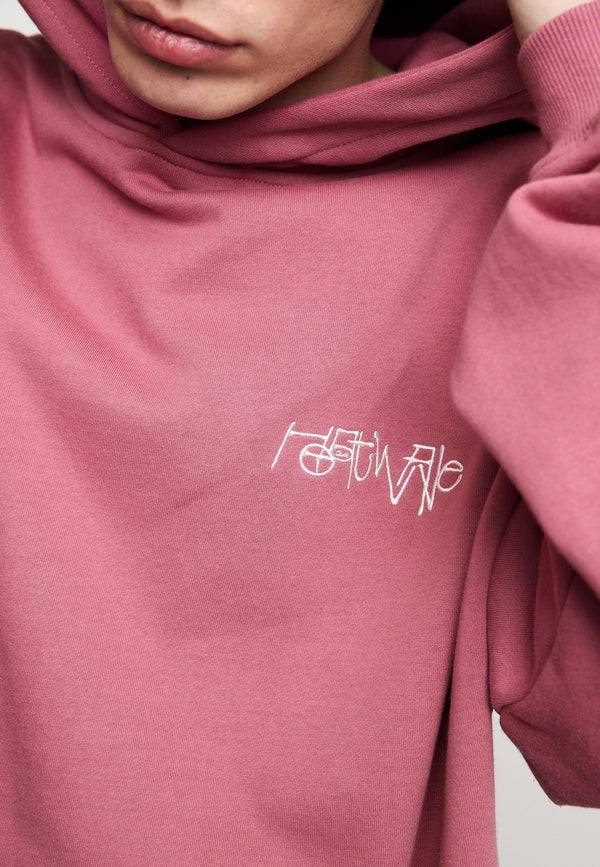 Multiply Spparel Oversize Hoodie OVERHEATING Rose Wine Online