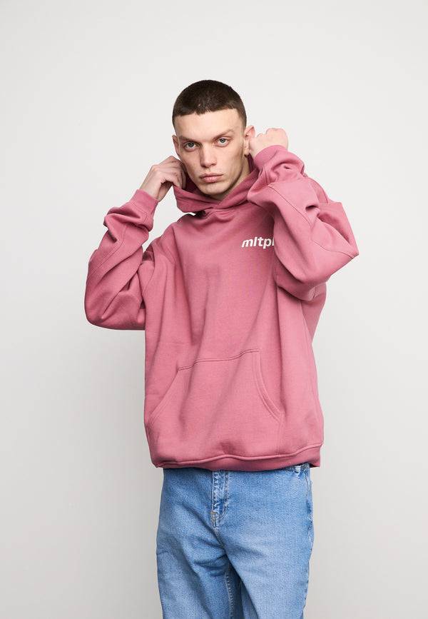 Multiply Spparel Oversize Hoodie SUMMER HEAT Rose Wine Auslauf