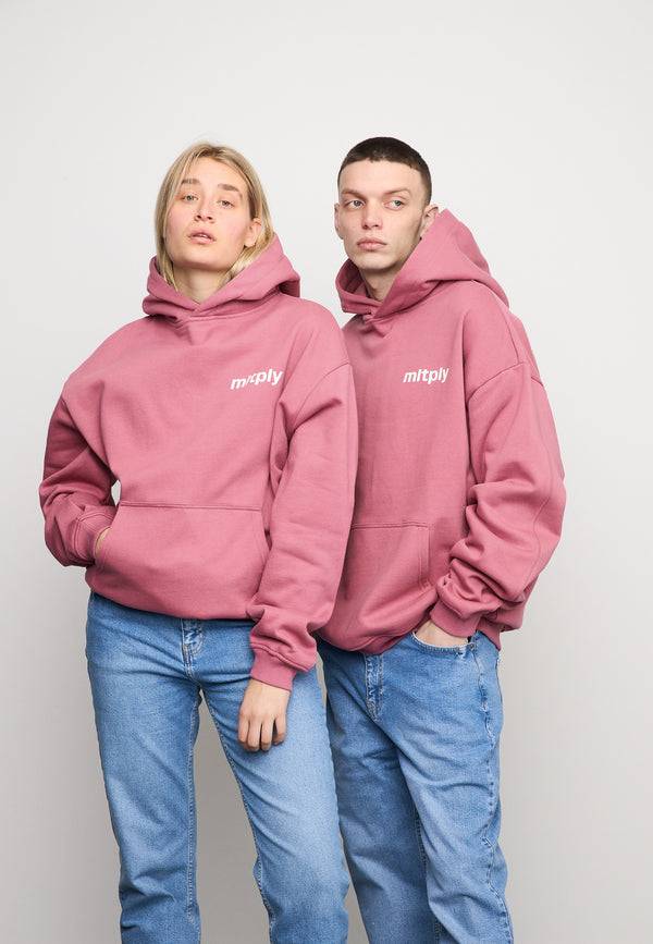 Multiply Spparel Oversize Hoodie SUMMER HEAT Rose Wine Auslauf