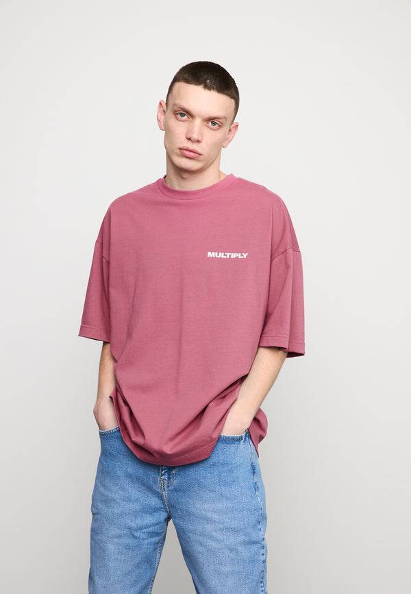 Multiply Spparel Oversize T-Shirt TAKE OFF Rose Wine Verkauf