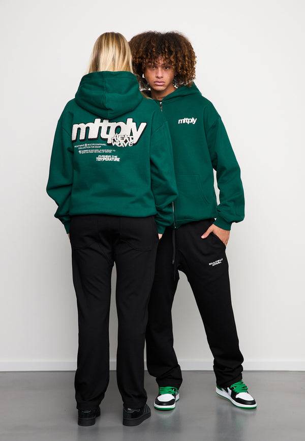 Multiply Spparel Oversize Zip Hoodie HEAT Botanical Garden Schlussverkauf