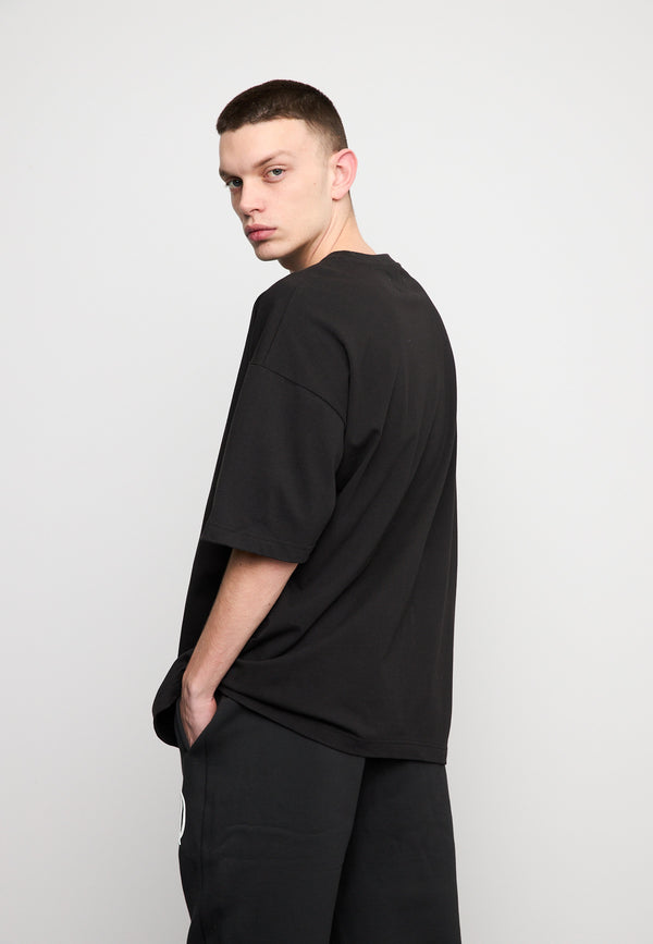 Multiply Spparel Oversize T-Shirt HEAT INDEX Black Soda Washed Günstiger Verkauf