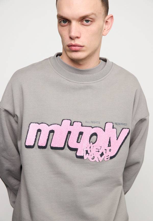 Multiply Spparel Oversize Sweatshirt CLIMATE Moon Mist Fabrikverkauf
