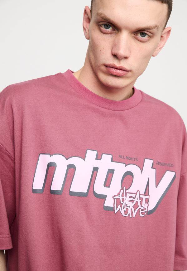 Multiply Spparel Oversize T-Shirt CLIMATE Rose Wine Outlet