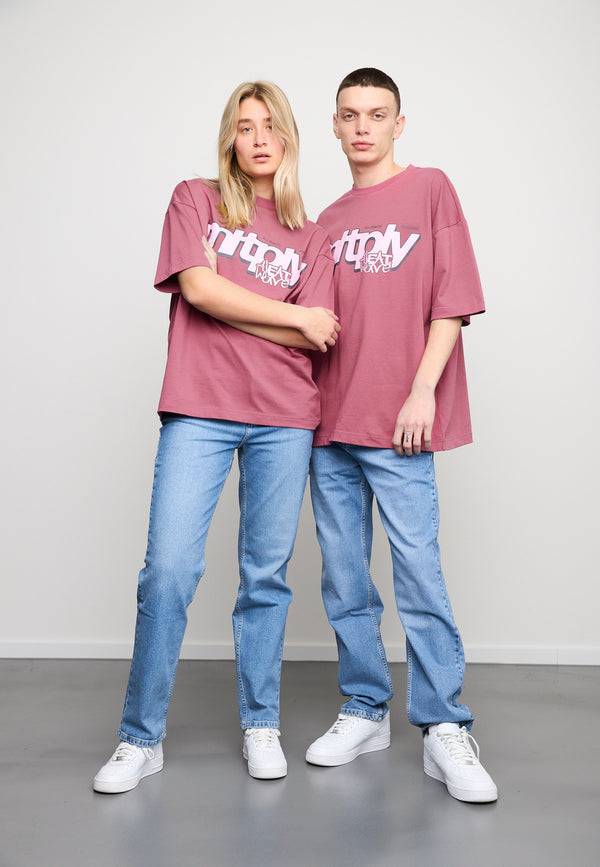 Multiply Spparel Oversize T-Shirt CLIMATE Rose Wine Outlet