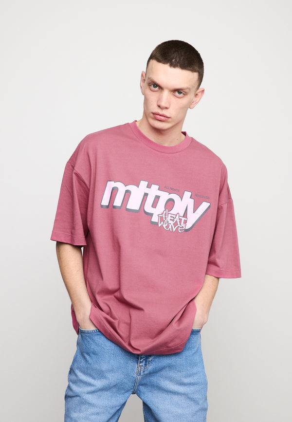 Multiply Spparel Oversize T-Shirt CLIMATE Rose Wine Outlet
