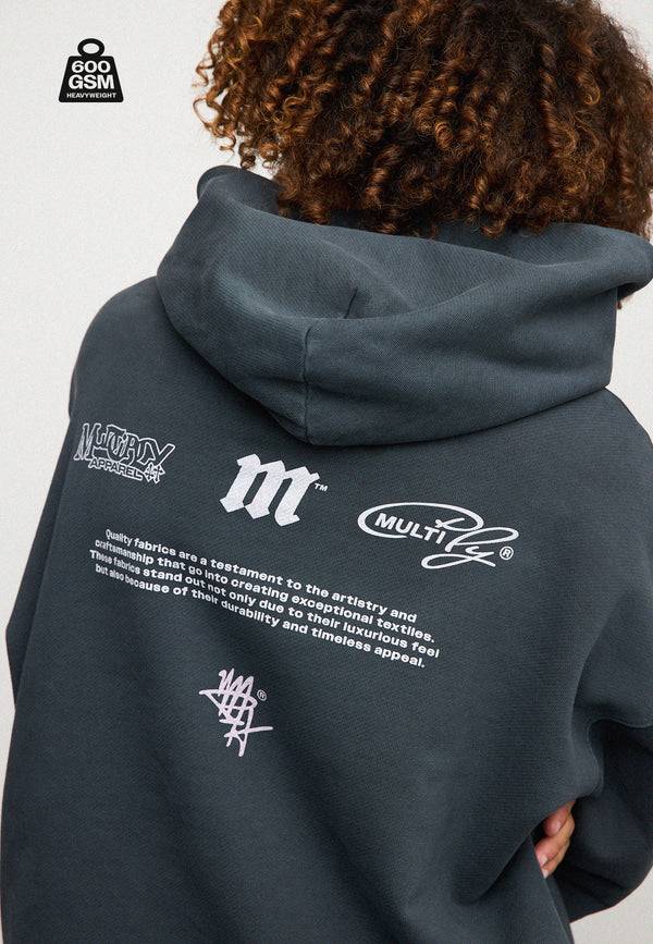 Multiply Spparel Oversize Hoodie WEIGHTY Black Soda 2025