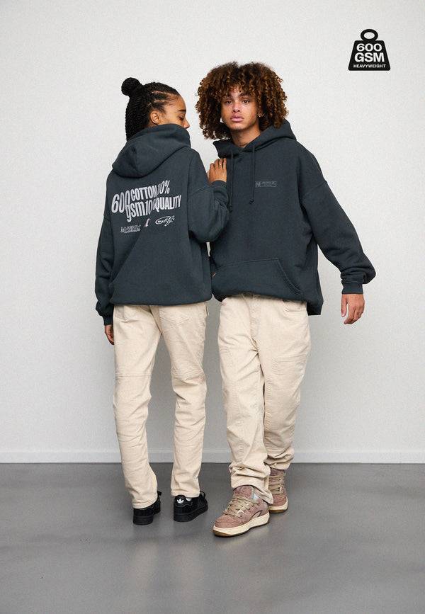 Multiply Spparel Oversize Hoodie HEAVY Black Soda Fabrikverkauf