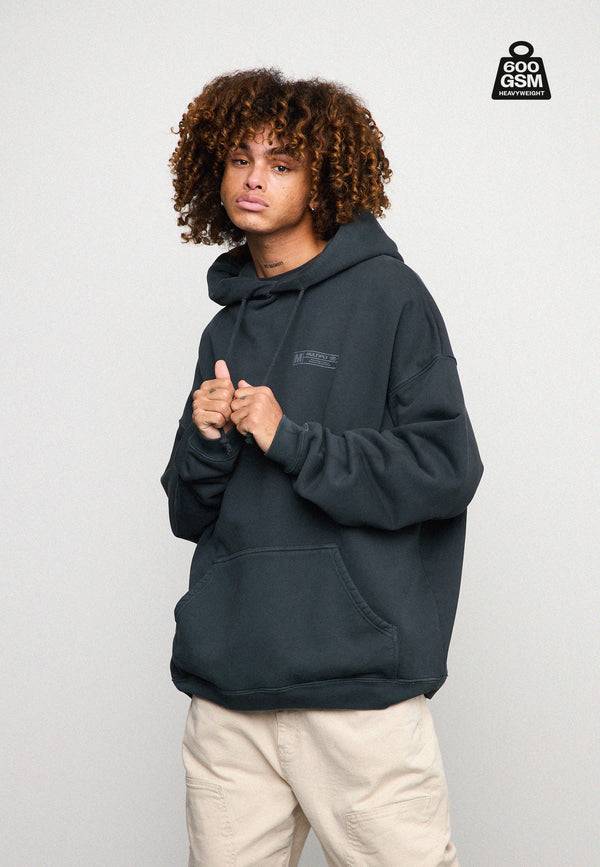 Multiply Spparel Oversize Hoodie HEAVY Black Soda Fabrikverkauf