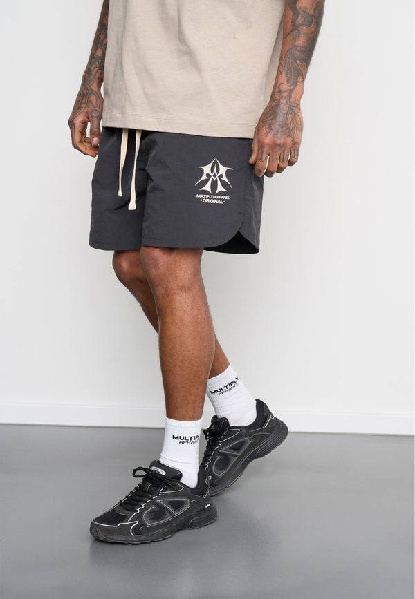 Multiply Spparel Woven Shorts SKETCH Black Soda Outlet