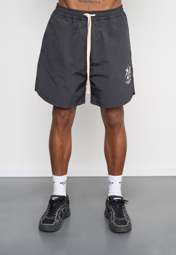 Multiply Spparel Woven Shorts SKETCH Black Soda Outlet