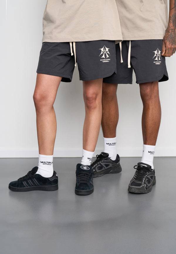 Multiply Spparel Woven Shorts SKETCH Black Soda Outlet