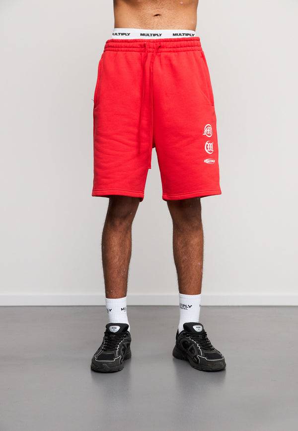 Multiply Spparel Shorts CONVICT Flame Scarlet Schlussverkauf