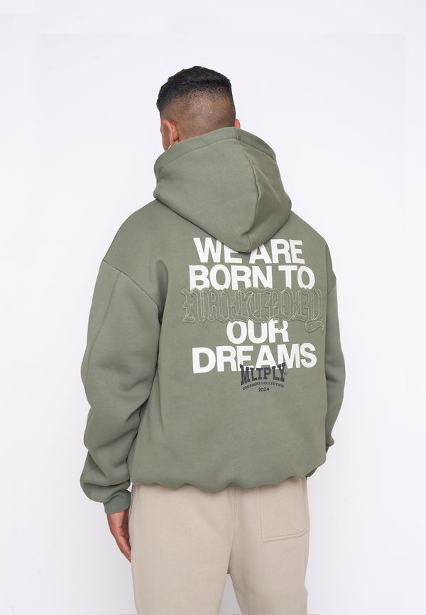 Multiply Spparel Oversize Zip Hoodie DEFENSE Four Leaf Clover Online