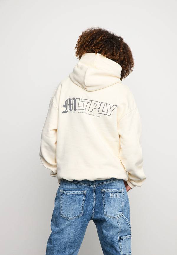 Multiply Spparel Oversize Hoodie COURT Egret Schlussverkauf