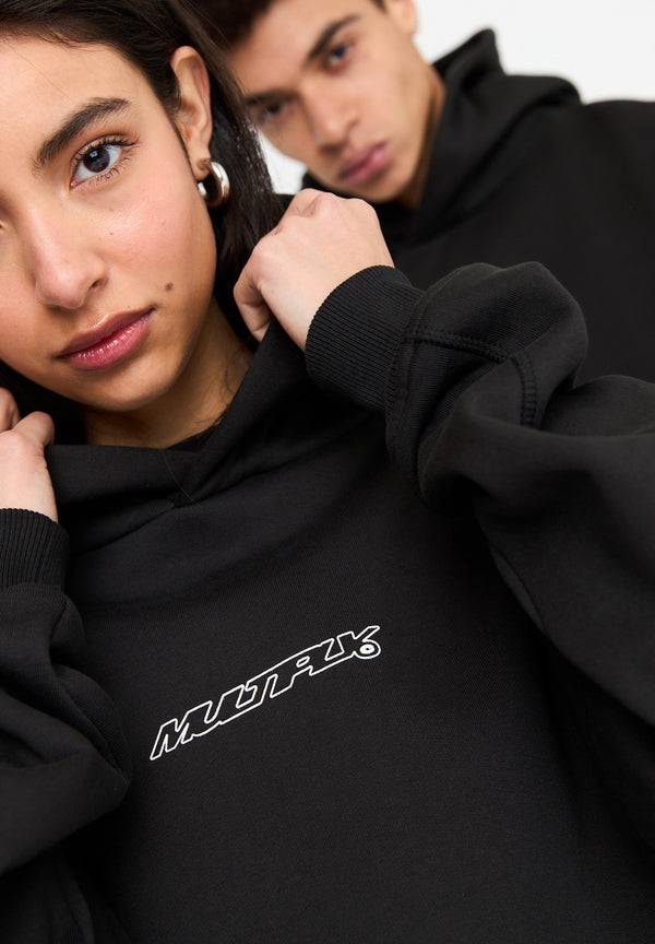 Multiply Spparel Oversize Hoodie DIVORCE Black Soda Washed Meist gekauft