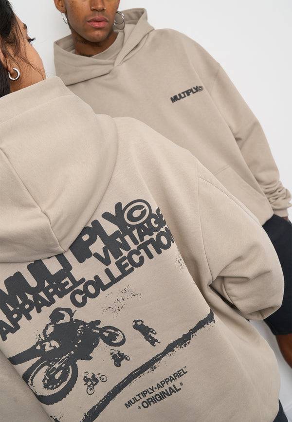 Multiply Spparel Oversize Hoodie DUST Vintage Khaki Blitzverkäufe