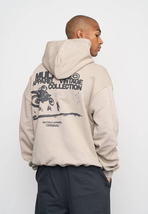Multiply Spparel Oversize Hoodie DUST Vintage Khaki Blitzverkäufe