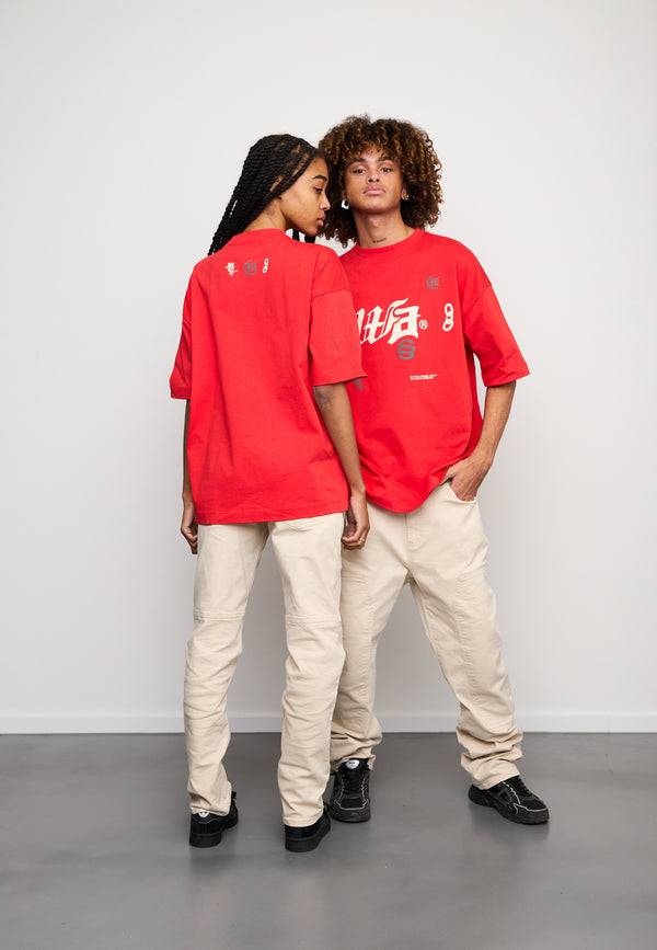 Multiply Spparel Oversize T-Shirt BAIL Flame Scarlet Online