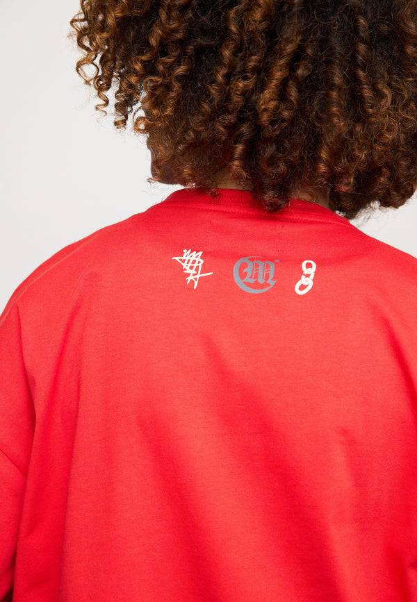 Multiply Spparel Oversize T-Shirt BAIL Flame Scarlet Online