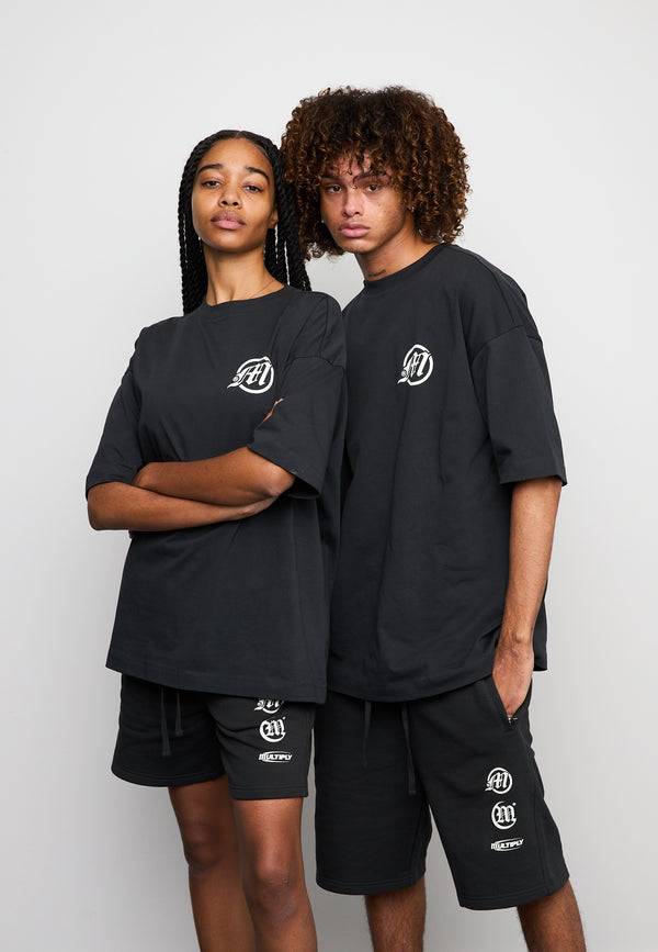 Multiply Spparel Oversize T-Shirt CALUMNY Black Soda Washed Outlet