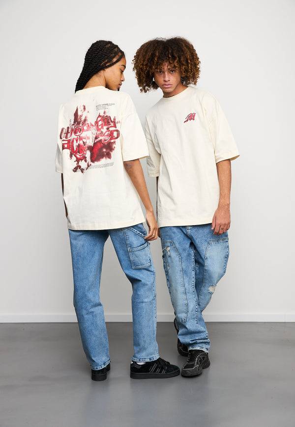 Multiply Spparel Oversize T-Shirt LIBEL Egret Auslauf