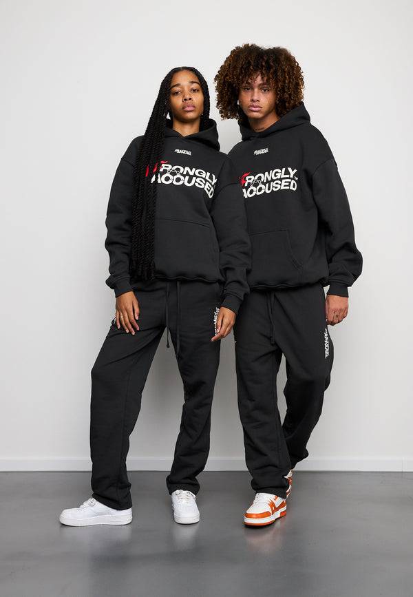 Multiply Spparel Oversize Hoodie INJUSTICE Black Soda Washed Online