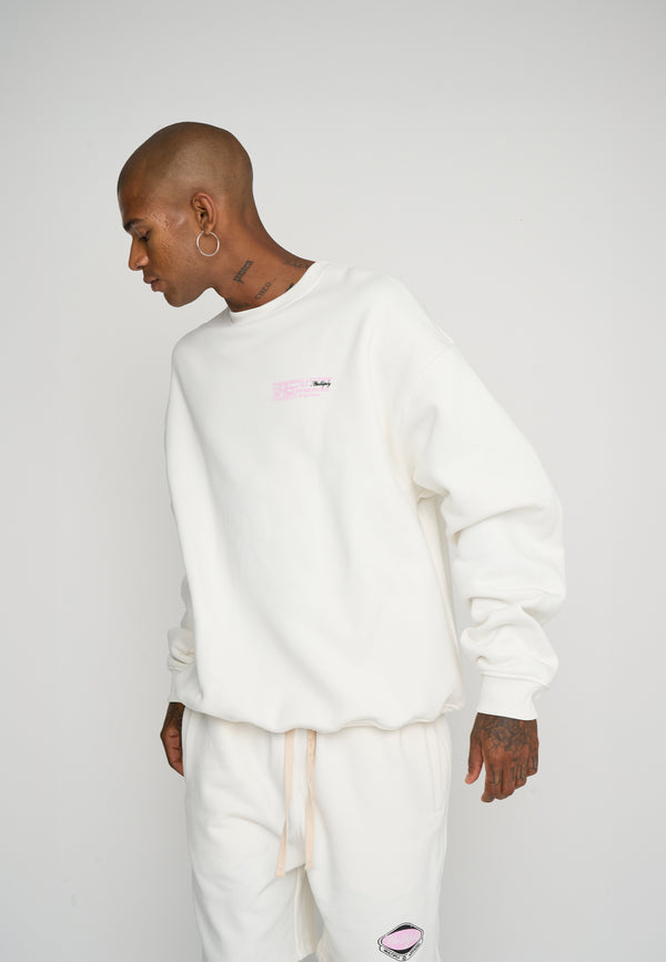 Multiply Spparel Oversize Sweatshirt RESERVED Snow White Verkauf