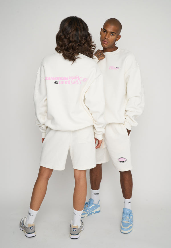 Multiply Spparel Oversize Sweatshirt RESERVED Snow White Verkauf