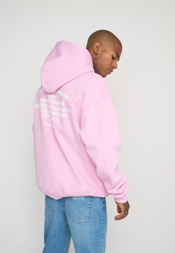 Multiply Spparel Oversize Zip Hoodie OTHER DAYS Pink Lavender im Angebot