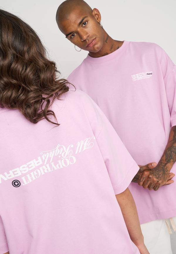 Multiply Spparel Oversize T-Shirt RESERVED Pink Lavender Schlussverkauf
