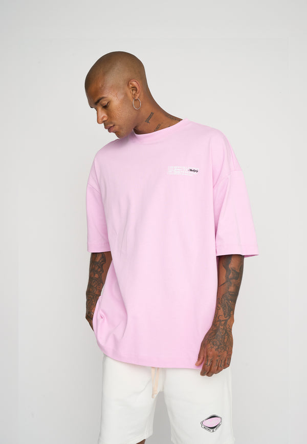 Multiply Spparel Oversize T-Shirt RESERVED Pink Lavender Schlussverkauf