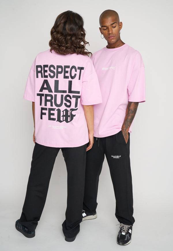 Multiply Spparel Oversize T-Shirt RESPECT Pink Lavender Fabrikverkauf