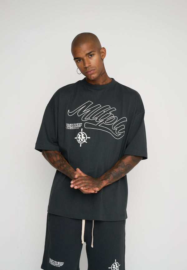 Multiply Spparel Oversize T-Shirt SECRECY Black Soda Blitzverkäufe