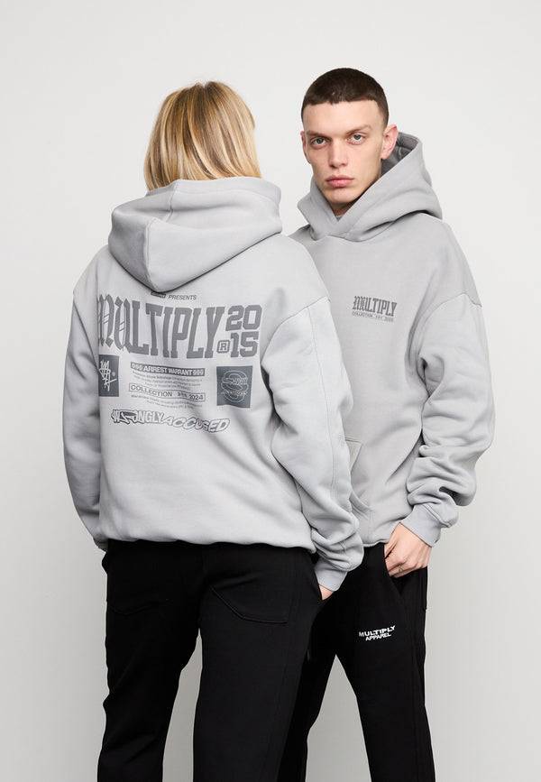 Multiply Spparel Oversize Hoodie WRONGLY Ultimate Grey Schlussverkauf