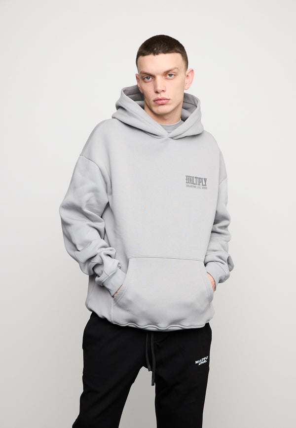 Multiply Spparel Oversize Hoodie WRONGLY Ultimate Grey Schlussverkauf