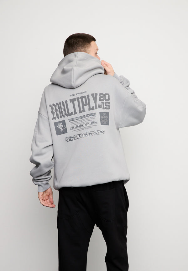Multiply Spparel Oversize Hoodie WRONGLY Ultimate Grey Schlussverkauf